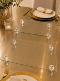 Rectangle crystal legs